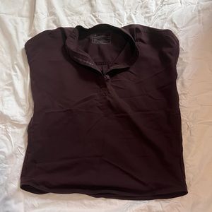 FIGS XXS OVERSIZED TOP BURGANDY